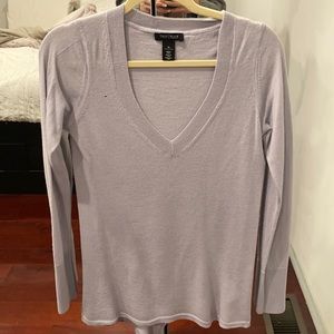 White House black market medium long sleeve v-neck in lavender